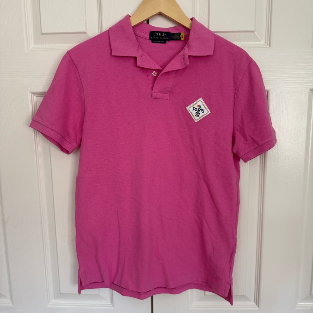 Polo Ralph Lauren Paris Olympics 2024 Pink Polo Shirt